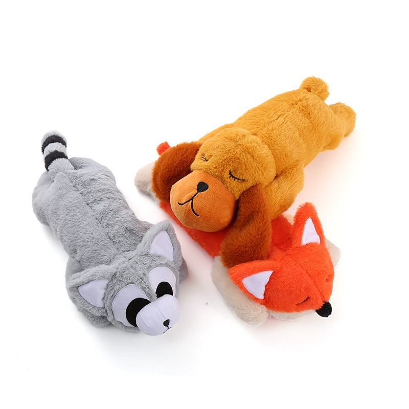 Heart Simulator Plush Dog Toy, Comfort & Companion Plush (Dog, Fox, Raccoon – No Heartbeat Device Included)