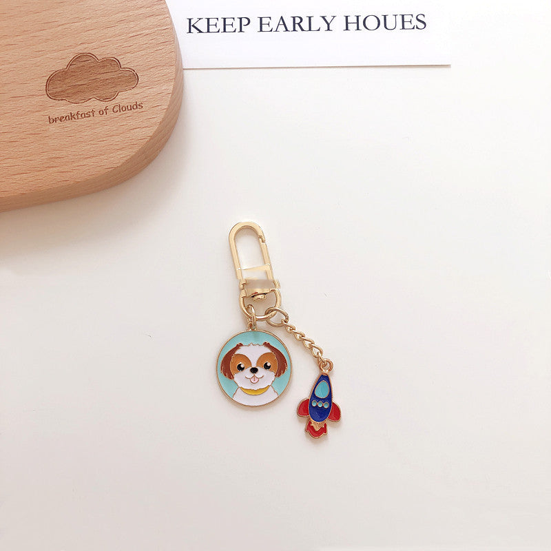 Super Cute Dog Keychain, Bag Jewelry Pendant for Pet Lovers