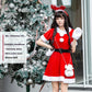 Christmas Bunny Cosplay Uniform, Gold Velvet Women’s Costume Set (Free Size)