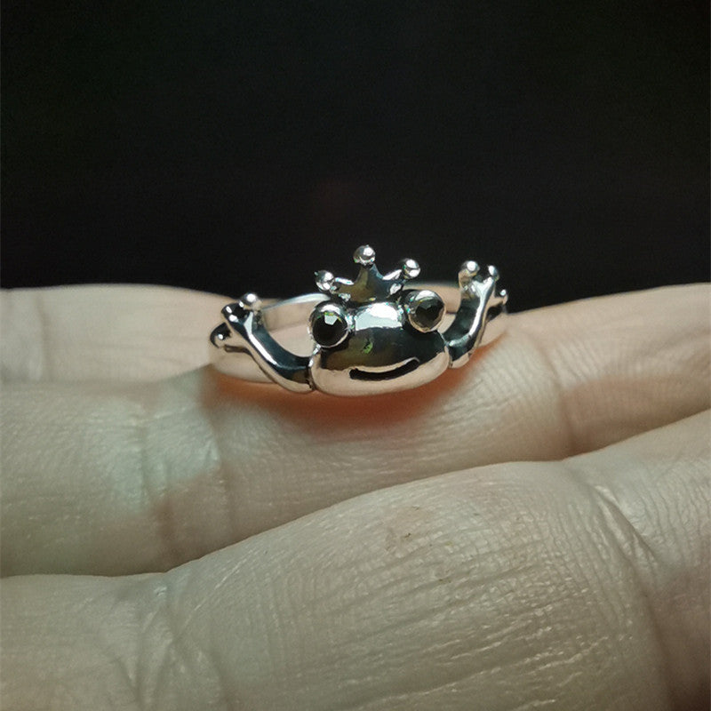 Fashion Must-Have: New Vintage Frog Crown Alloy Adjustable Ring (Unisex).
