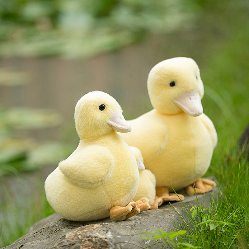 Cute Simulation Little Yellow Duck Doll – Soft Plush Toy in Multiple Sizes