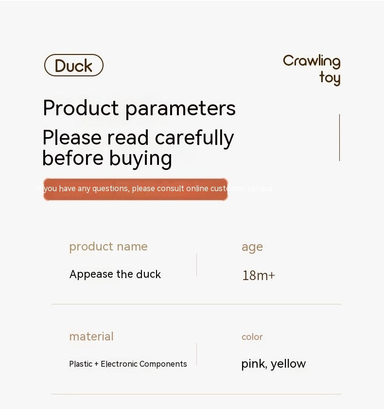 Motion & Melody: Electric Walking Swing Duck Interactive Toy (Multi-Sensory Development).