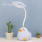 Cute Duck Pen Holder Storage LED Desk Lamp – USB Rechargeable Warm Light Study Lamp