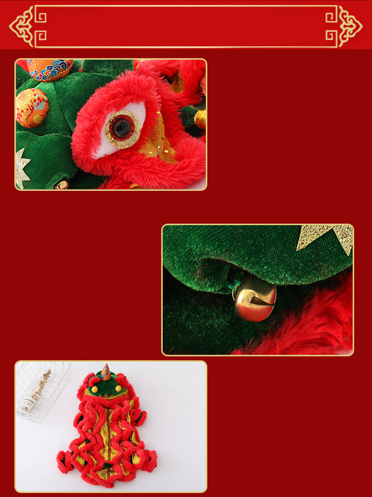 Cat Dance Lion Pet Funny Costume, Dog & Cat Four-Legged Outfit for Festivals & Fun Dress-Up