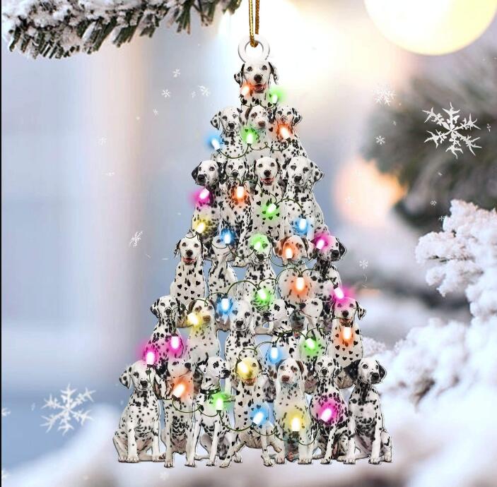 Sleeping Dog Angel Car Pendant, Acrylic Hanging Ornament for Cars, Doors & Home Decor