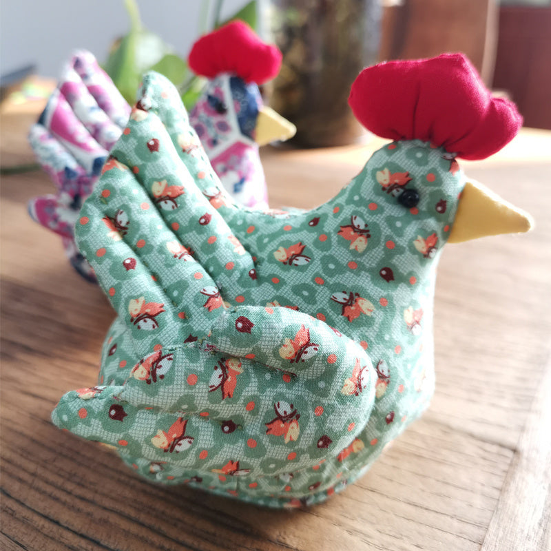 Handmade DIY Fabric Material Pack – Creative Chicken Doll Sewing Kit (Non-Finished)