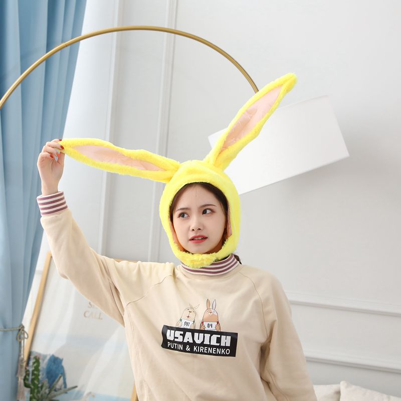 Bunny Ears Hat, Plush Headgear & Cute Photo Prop