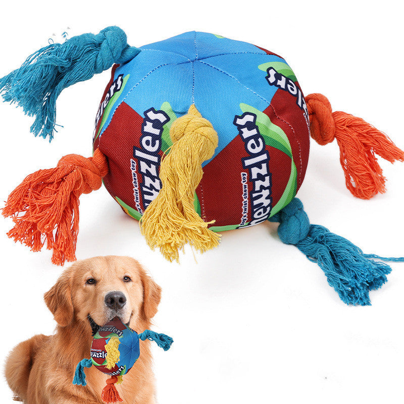 Twisted Sugar Sniffing Ball, Dog Puzzle Toy for Food Hiding & Molar Training