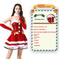 Christmas Bunny Cosplay Uniform, Gold Velvet Women’s Costume Set (Free Size)