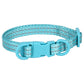Double D-Ring Release Buckle Reflective Dog Collar, Durable Nylon Webbing Pet Collar