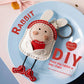 Creative Bunny DIY Handmade Pendant Keychain, Artificial Leather Craft Material Pack