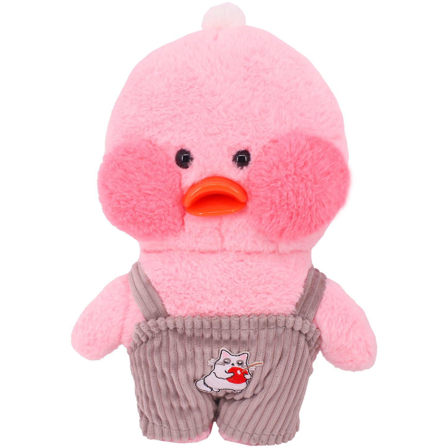 30cm Plush Yellow Duck Doll Clothes – Hyaluronic Acid Duck Suspender Overalls (Clothes Only)