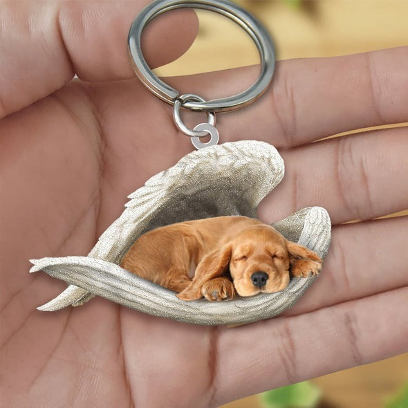 Acrylic Creative Cute Dog Keychain, Animal Cartoon Pendant with Single or Double-Sided Printing