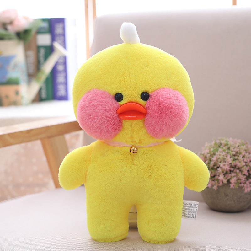 Cute PP Cotton Small Yellow Duck Plush Toy – 30cm Musical Sound Plush for Teens