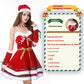 Christmas Bunny Cosplay Uniform, Gold Velvet Women’s Costume Set (Free Size)