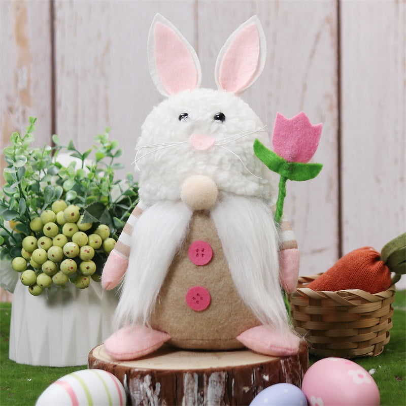 Easter Bunny Doll, Holiday Ornament Gift for Spring Decoration