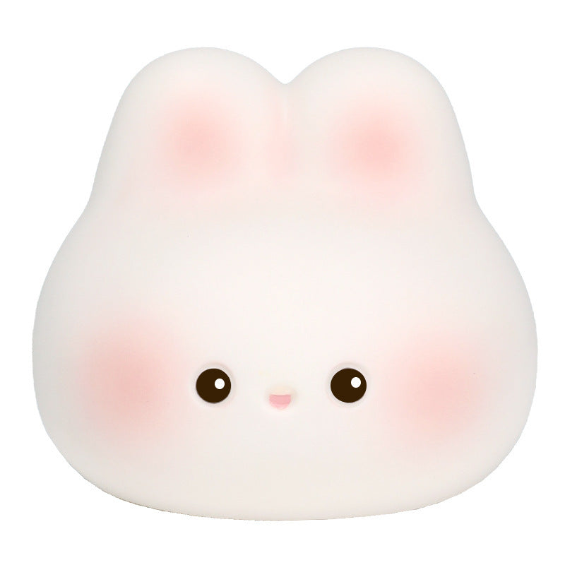 Charming Companions: Pig, Rabbit, Kitten, or Duck Vinyl Small Night Lamp (Rechargeable).