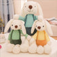 Cute Bunny Rabbit Plush Toy, Crystal Super Soft Plush Doll with PP Cotton Filling