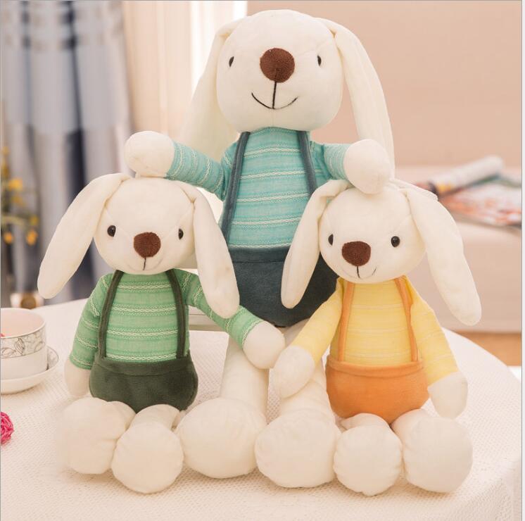 Cute Bunny Rabbit Plush Toy, Crystal Super Soft Plush Doll with PP Cotton Filling