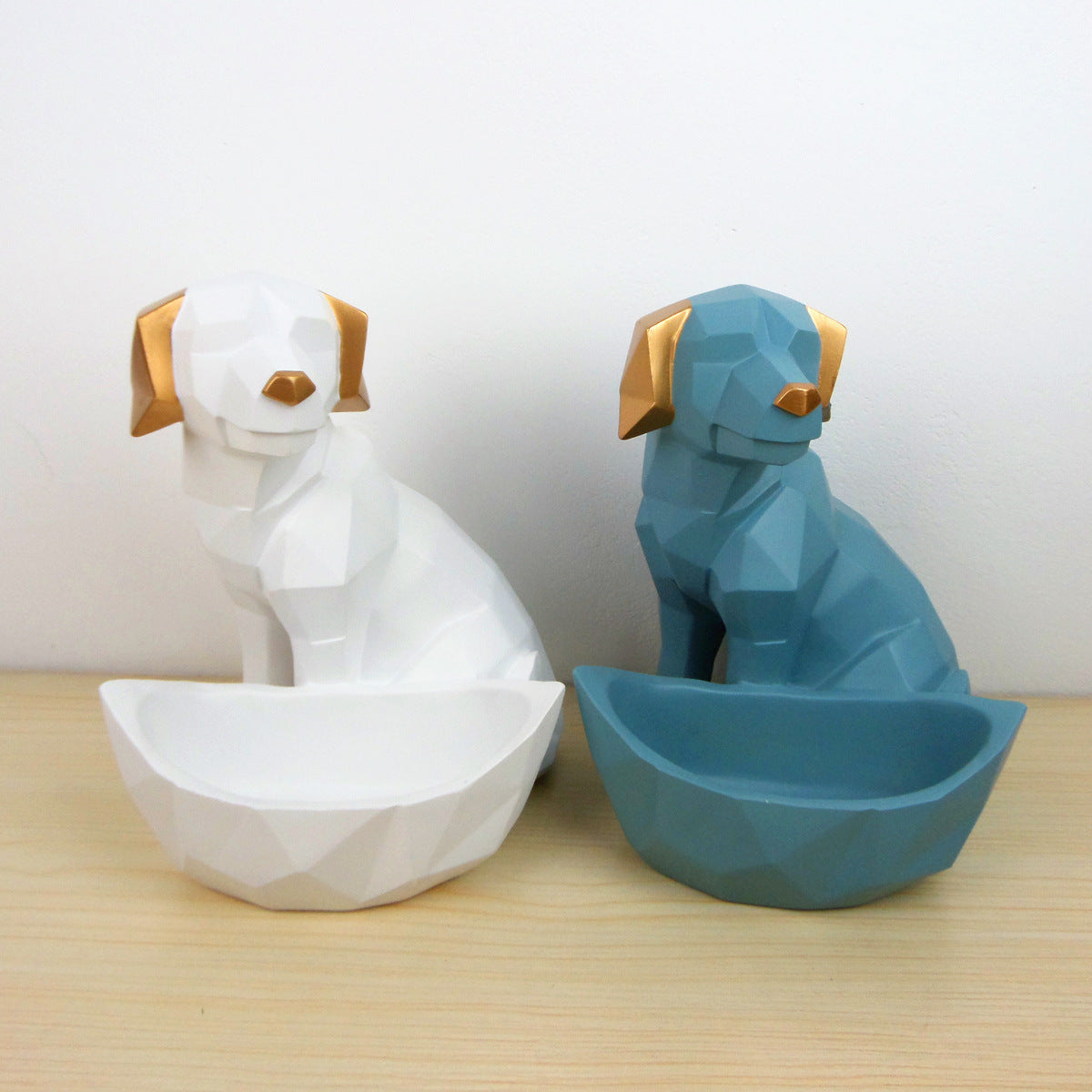 Nordic Modern Geometric Dog Storage Ornament, Resin Decorative Craft