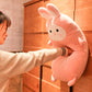 Sakura Bunny Plush Toy, Soft Short-Plush Rabbit with PP Cotton Filling