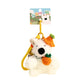 Creative Cartoon Plush West Highland Puppy Dog Keychain
