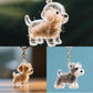 Dog Fur Storage Cute Pendant Keychain Bag Charm