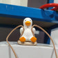 Car Swing Duck Pendant Ornament – Cute Gypsum Duck Hanging Decoration