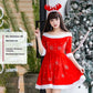 Christmas Bunny Cosplay Uniform, Gold Velvet Women’s Costume Set (Free Size)