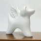 Angel Wings Dog Statue, Modern Resin Home Decor Ornament