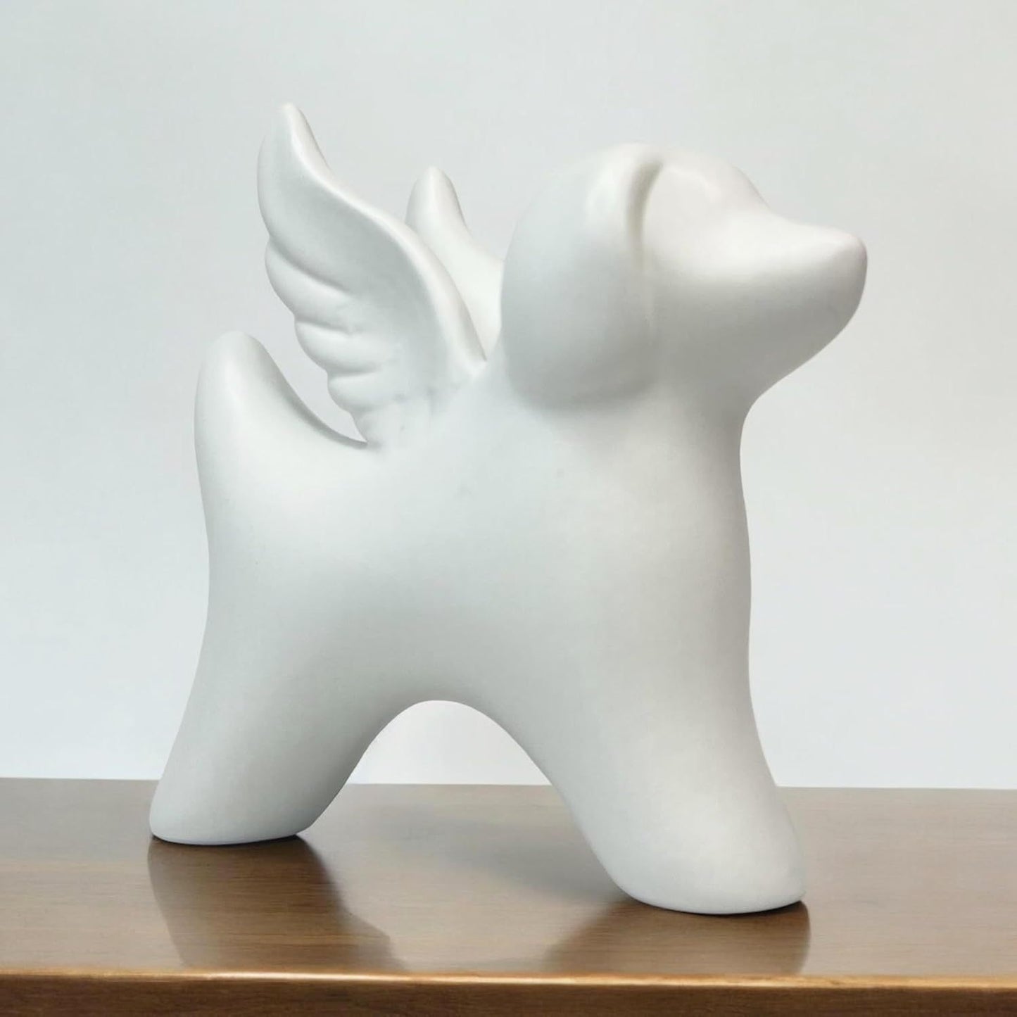 Angel Wings Dog Statue, Modern Resin Home Decor Ornament
