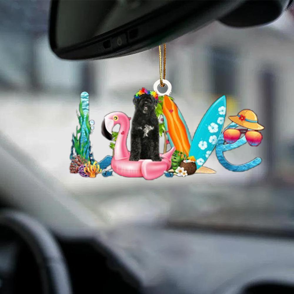 Sleeping Angel Dog Car Pendant, Acrylic Hanging Ornament for Cars, Doors & Home Displays
