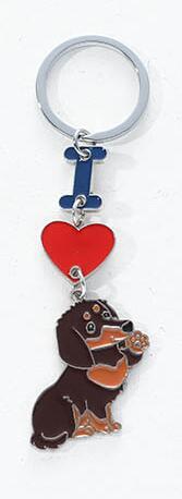 INS Love Dog Pendant, Metal Bag Charm & Keychain Accessory