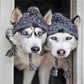 Pet Dog Autumn & Winter Woolen Hat, Cozy Cross-Dressing Style Warm Cap