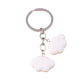 Sky High Style: Cartoon Little Yellow Duck & Cloud Keychain Accessory (Zinc Alloy).