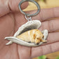 Creative Fashion Cute Dog-Shaped Acrylic Keychain, Single/Double-Sided Print