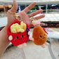 Cartoon Plush Hamburger, Fries, Hot Dog & Chicken Leg Keychain – Cute Food Plush Pendant