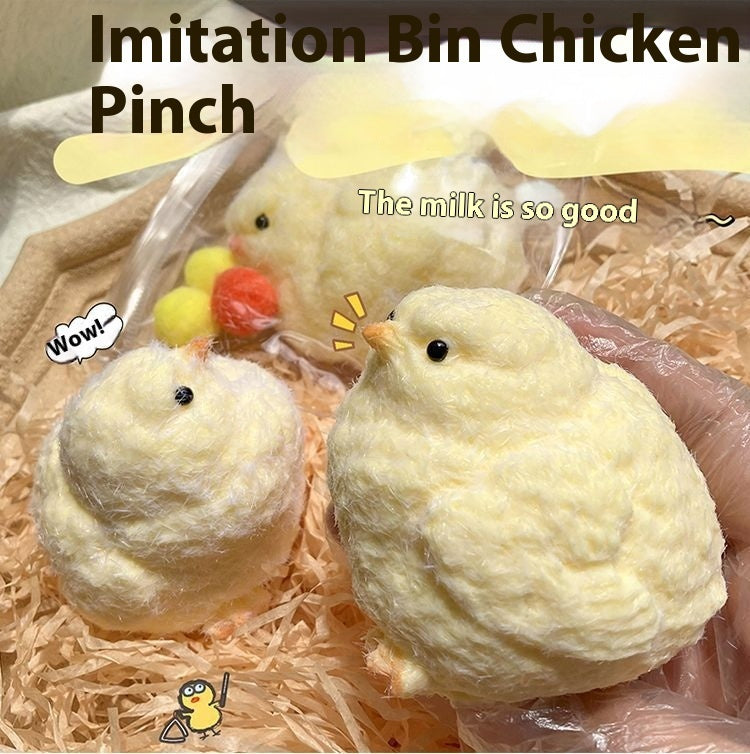 Cute Little Chicken Silicone Vent Squeezing Toy – Soft TPR Stress Relief Squishy
