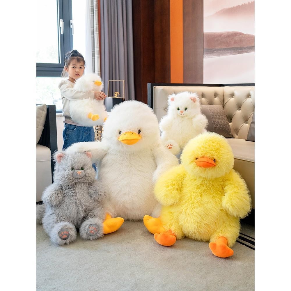 Cute Duck Plush Toy Pillow – Soft Sponge Plush Duck Doll in Multiple Sizes