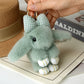 Cartoon Plush Bunny Keychain, Cute 13cm Rabbit Pendant with Bowknot