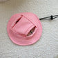 Cat & Dog Sun Hat with Exposed Ears, Pet Bucket Hat for Outdoor Protection