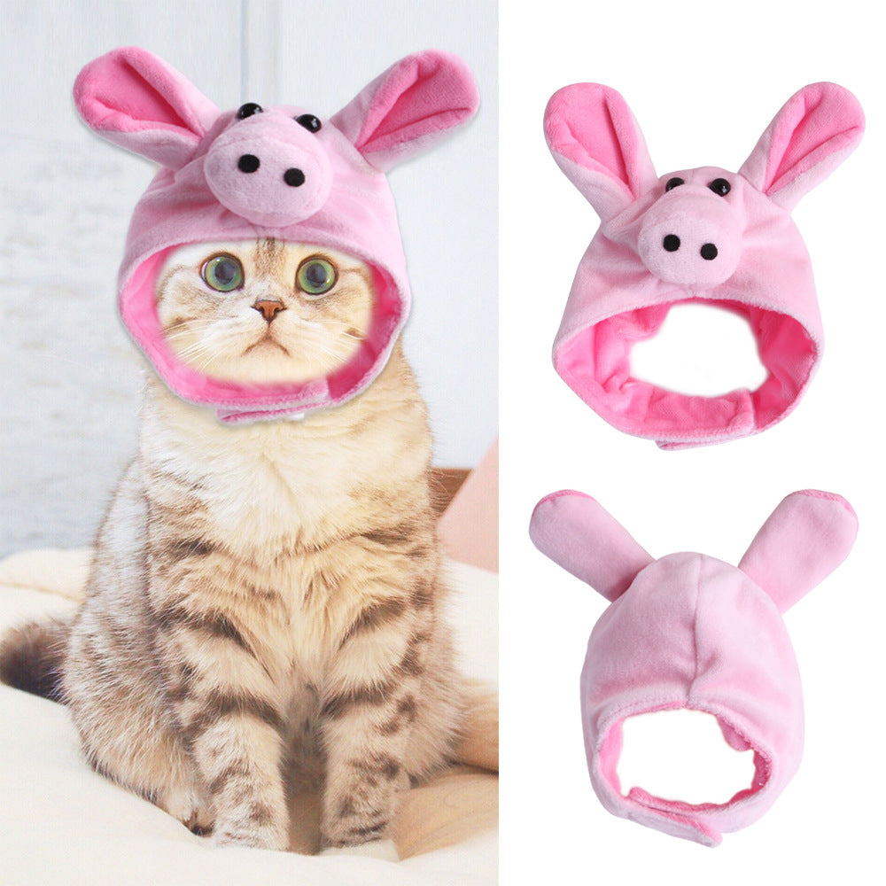 Funny Pet Dog & Cat Costume, Warm Hat Photo Prop Headwear