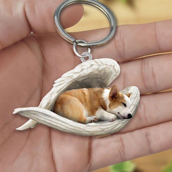 Acrylic Creative Cute Dog Keychain, Animal Cartoon Pendant with Single or Double-Sided Printing