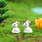 Mini Small-Ears Bunny, Moss Micro Landscape Resin Craft Ornament