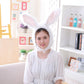 Hairy Bunny Ears Hat, Plush Rabbit Headgear & Photo Prop for Kids