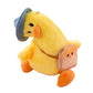 Creative Waibo Duck Plush Keychain – Cute Tilt-Head Duck Pendant (Yellow & White)