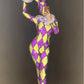 Bunny Girl Stage Costume, Adult Polyester Jumpsuit for Performances & Events