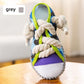 Dog Toys Shoes, Pet Cotton Rope Slippers with Sound, Teeth Cleaning & Built-in BB Airbag Ball