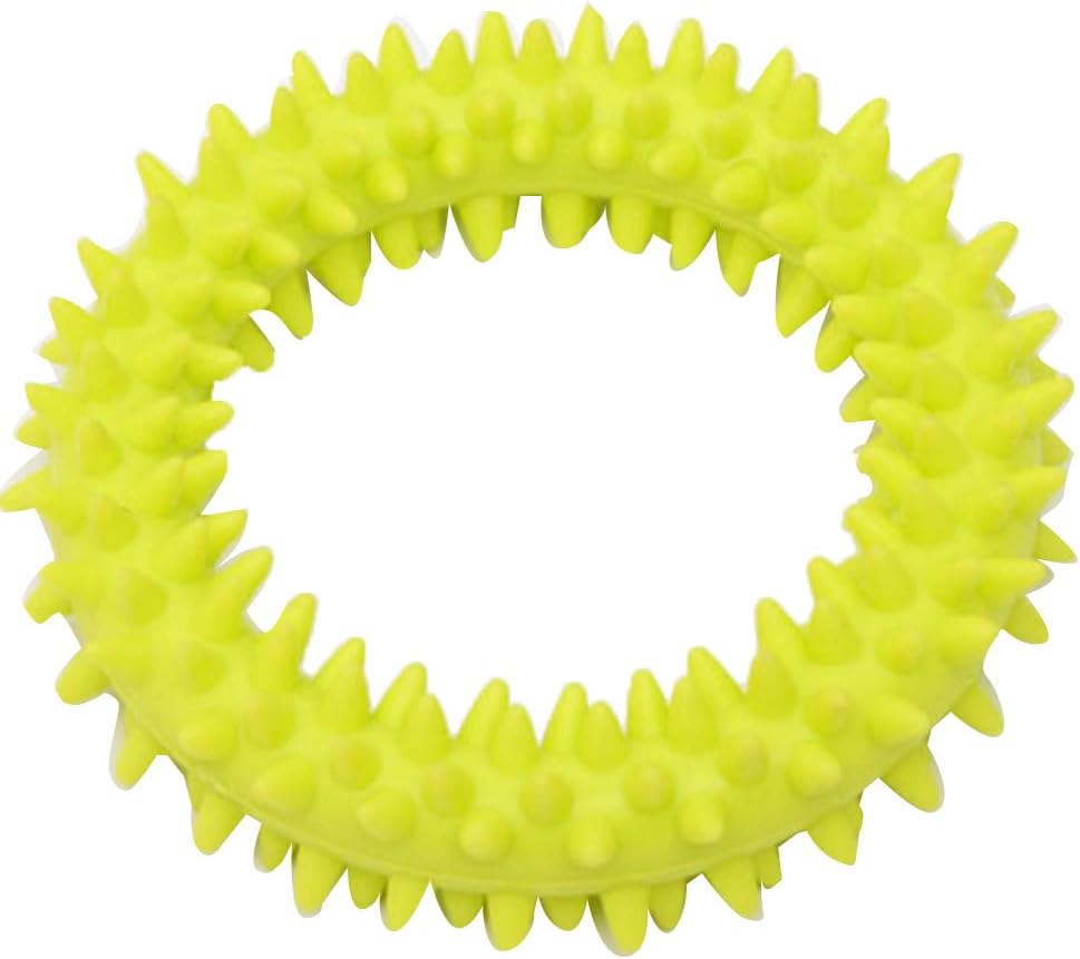 TPR Spiky Circle Dog Chew Ring, Bite-Training Molar Toy & Teeth-Cleaning Pet Supply