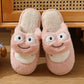 Cozy Winter Fun: Cute Cartoon Frog Indoor Home Plush Warm Slippers (Unisex).